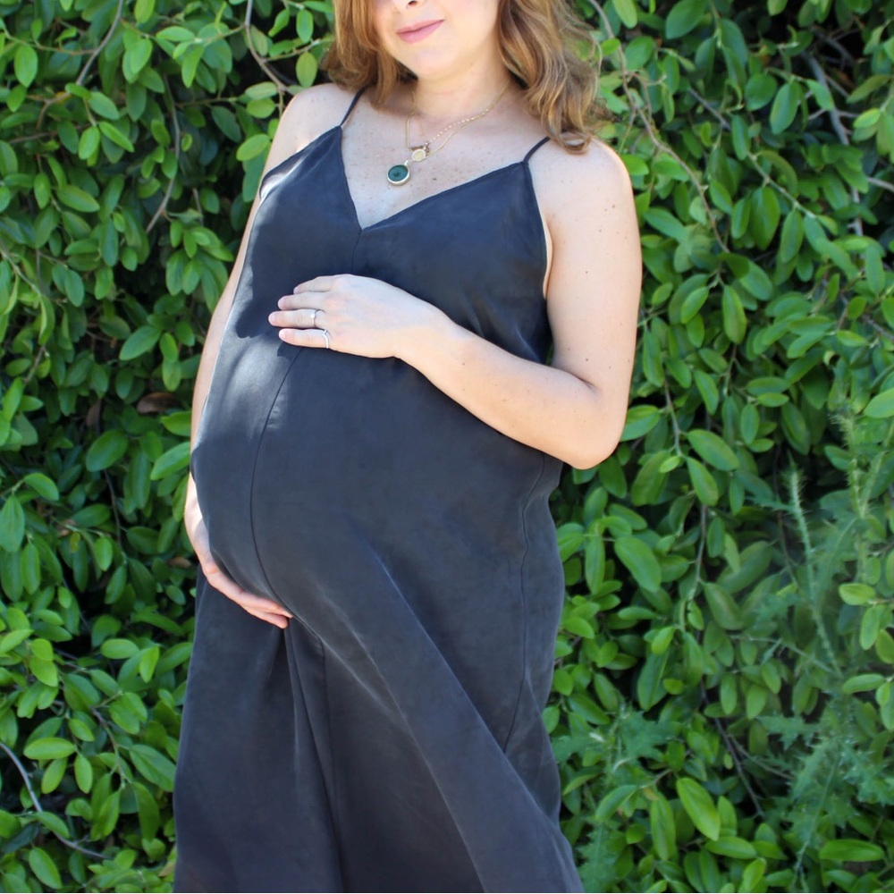 Storq Maternity silk dress